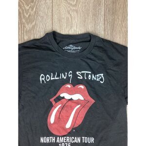Rolling‎ Stones Women's Graphic Tshirt Short Sleeve Mouth Black Tour